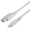 Lindy 3m USB na Lightning kábel, biely, 3 m, USB A, konektor samec, konektor samec, biely, rovný