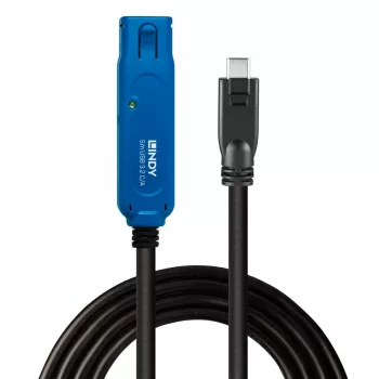 Lindy 5m USB 3.2 Gen 1 C/A Active Extension Pro, 5 m, USB C, USB A, USB 3.2 Gen 1 (3.1 Gen 1), čierny