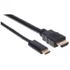 Manhattan USB-C na HDMI kábel, 4K@30Hz, 2 m, čierny, konektor samec na konektor samec, trojročná záruka