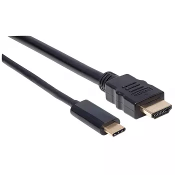 Manhattan USB-C na HDMI kábel, 4K@30Hz, 2 m, čierna, konektor samec na konektor samec, trojročná záruka