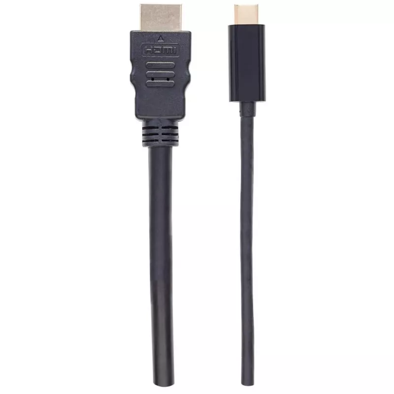 Manhattan USB-C na HDMI kábel, 4K@30Hz, 2 m, čierny, konektor samec na konektor samec, trojročná záruka