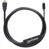 Manhattan USB-C na HDMI kábel, 4K@30Hz, 2 m, čierny, konektor samec na konektor samec, trojročná záruka