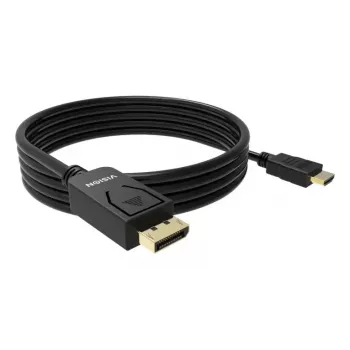 Video kábel adaptér VISION TC 2MDPHDMI8K/BL — 2 m DisplayPort na HDMI, 6 mm, čierny