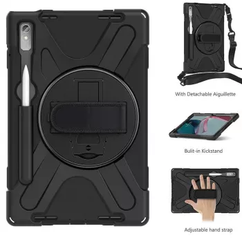 Puzdro na tablet eSTUFF pre Lenovo Tab P11 Pro, polykarbonát, pre 29,2 cm (11,5 palca) displej, 2 režimy stojana, čierna