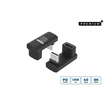 USB-C kábel MicroConnect Premium USB4 3x2 USB-C, vysokorýchlostné dátové a napájacie pripojenie kompatibilné s USB4