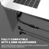 Equip 147945 audio kábel 0,15 m 3,5 mm USB Type-A čierny