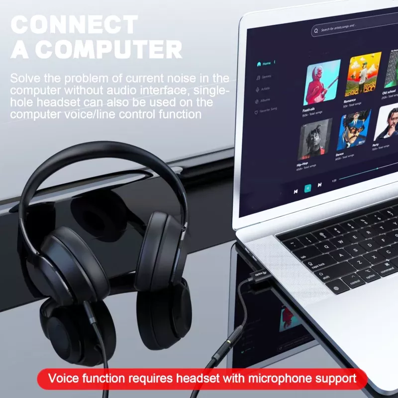Equip 147945 audio kábel 0,15 m 3,5 mm USB Type-A čierny