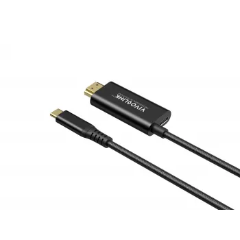 VivoLink kábel USB-C na HDMI s napájaním 100 W, model PROUSBCHDMIMM2-CHARGE