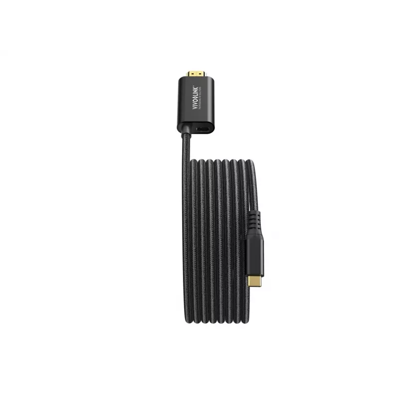 VivoLink kábel USB-C na HDMI s napájaním 100 W, model PROUSBCHDMIMM2-CHARGE