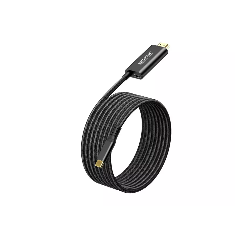 VivoLink kábel USB-C na HDMI s napájaním 100 W, model PROUSBCHDMIMM2-CHARGE