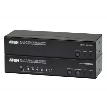ATEN CE775 AV extender AV vysielač a prijímač čierny