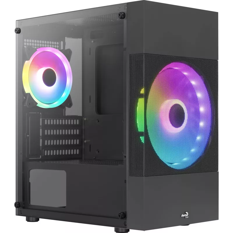 PC skriňa Aerocool Atomic Lite Mini Tower čierna