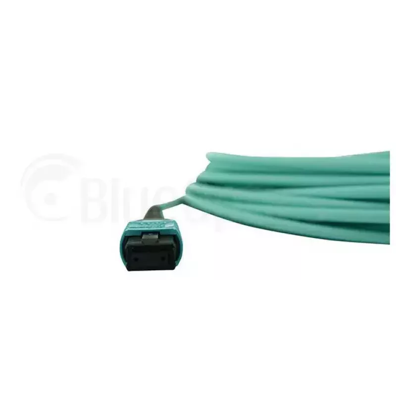 Optický kábel BlueOptics 9380014-10M MPO na 4x LC, 10 m, OM3, aqua