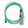 Optický kábel BlueOptics MTP-4LC-M10M 10 m OM3 MTP na 4×LC plný duplex