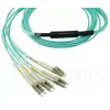 Optický kábel BlueOptics MTP-4LC-M10M 10 m OM3 MTP na 4×LC plný duplex