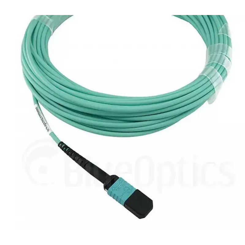 Optický kábel BlueOptics OCTCABLE10M-SR 10 m OM3 MPO na 4×LC aqua