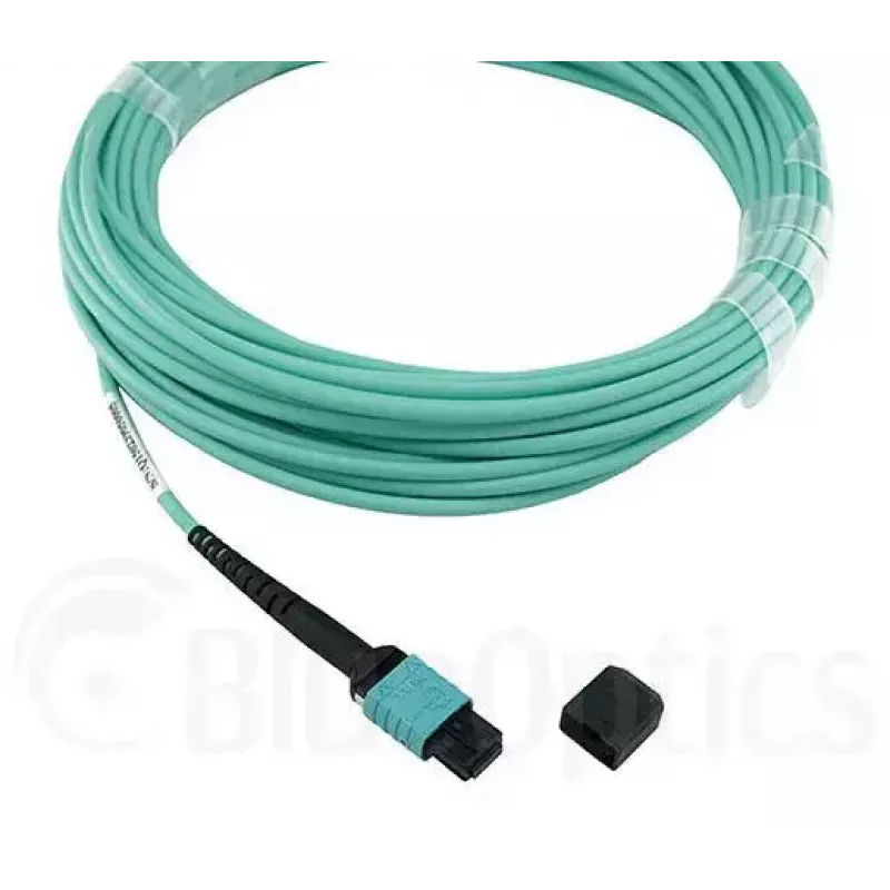 Optický kábel BlueOptics OCTCABLE10M-SR 10 m OM3 MPO na 4×LC aqua