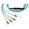 Optický kábel BlueOptics OCTCABLE10M-SR 10 m OM3 MPO na 4×LC aqua