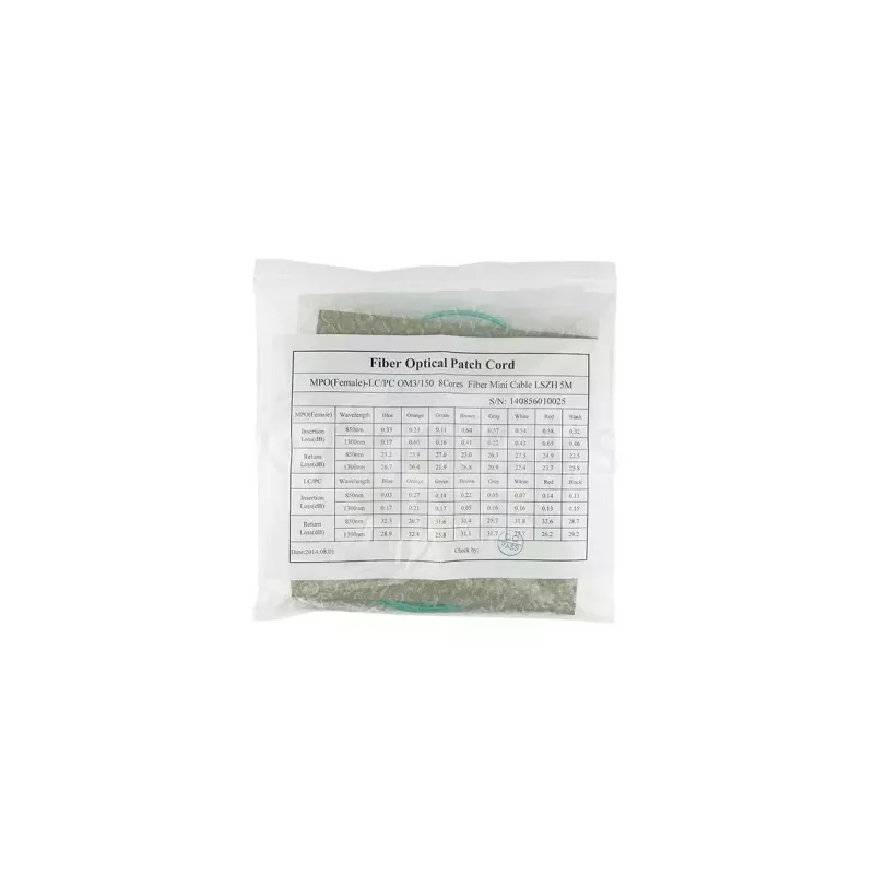 Vláknový kábel BlueOptics SFP5141EU10MKB 10 m OM3 MPO na 4×LC Aqua