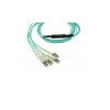 Vláknový kábel BlueOptics SFP5141EU10MKB 10 m OM3 MPO na 4×LC Aqua