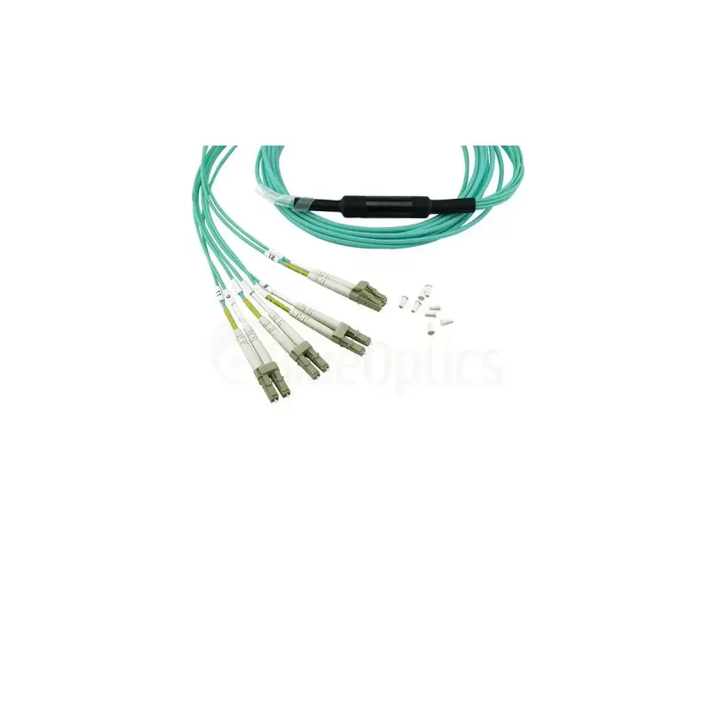Vláknový kábel BlueOptics SFP5141EU10MKB 10 m OM3 MPO na 4×LC Aqua