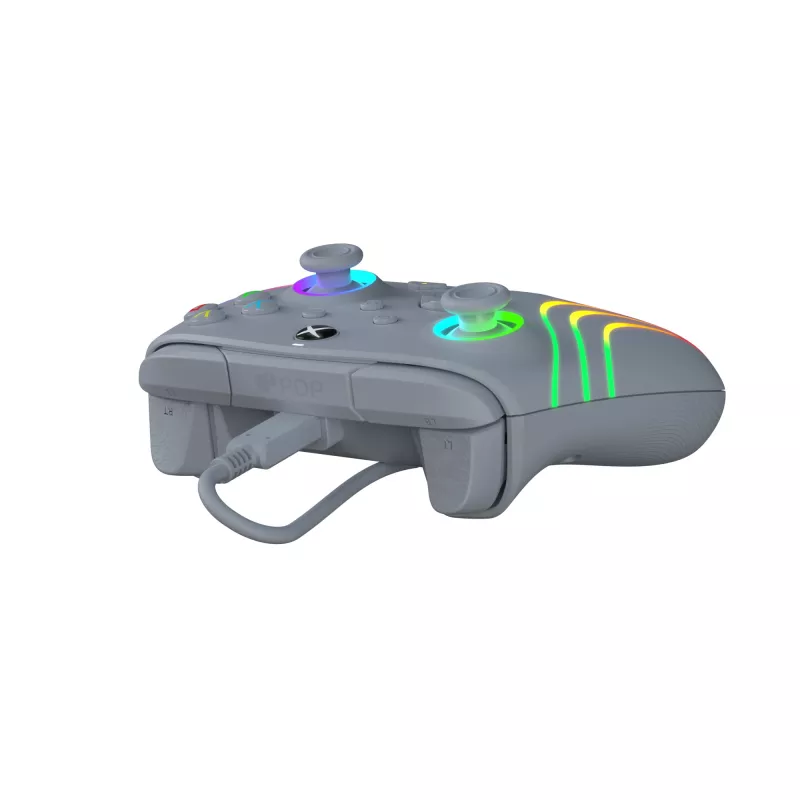 PDP Afterglow Wave sivý USB gamepad analógový / digitálny PC, Xbox One, Xbox Series S, Xbox Series X