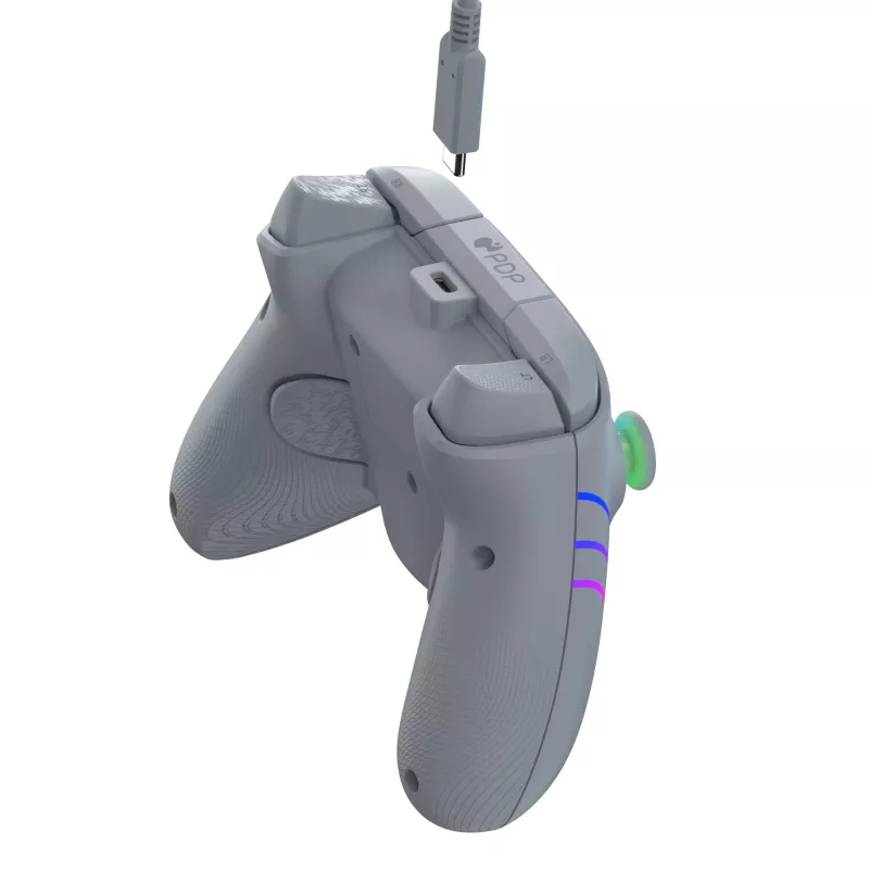 PDP Afterglow Wave sivý USB gamepad analógový / digitálny PC, Xbox One, Xbox Series S, Xbox Series X