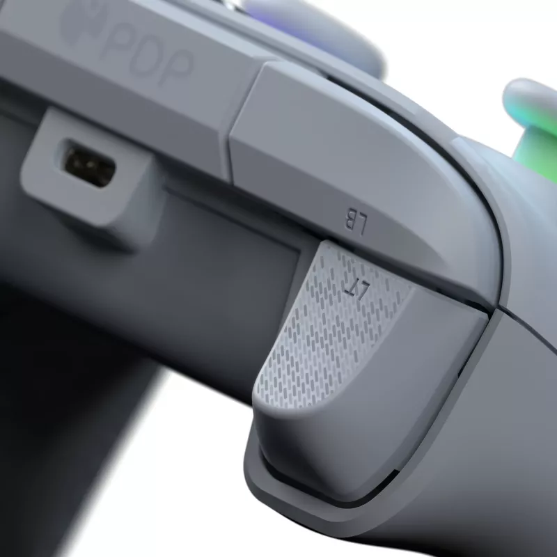 PDP Afterglow Wave sivý USB gamepad analógový / digitálny PC, Xbox One, Xbox Series S, Xbox Series X