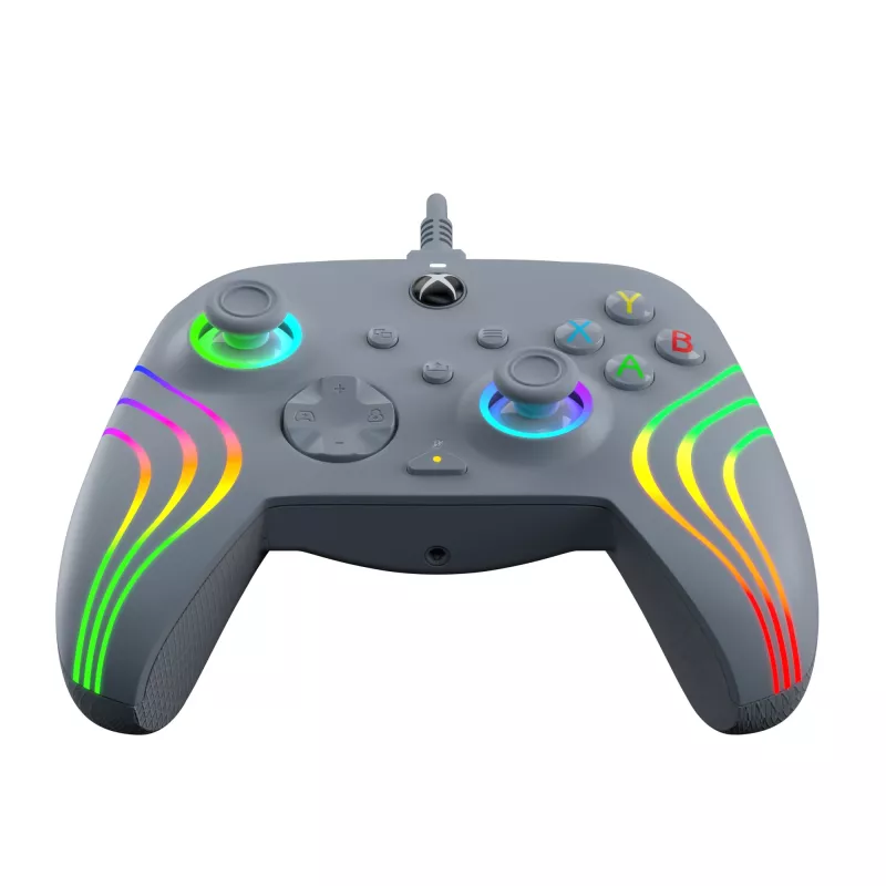 PDP Afterglow Wave sivý USB gamepad analógový / digitálny PC, Xbox One, Xbox Series S, Xbox Series X