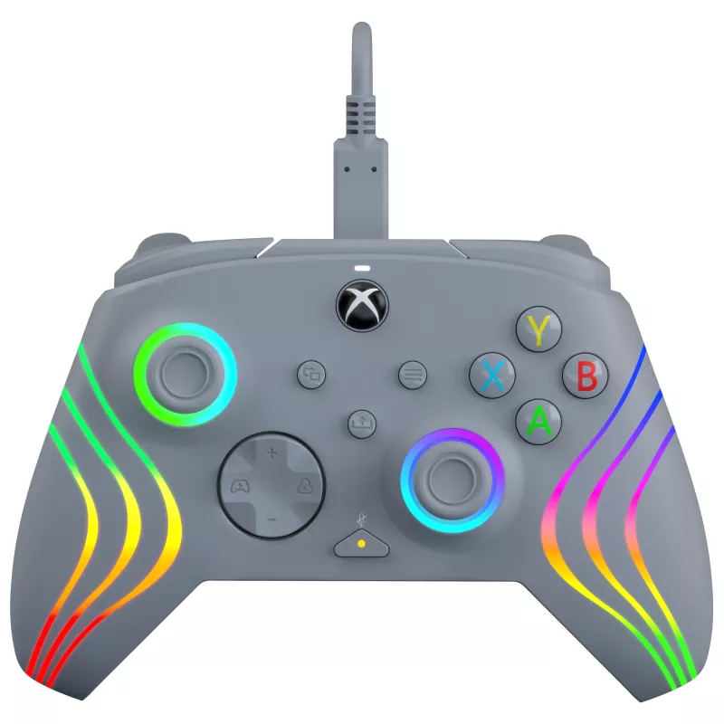 PDP Afterglow Wave sivý USB gamepad analógový / digitálny PC, Xbox One, Xbox Series S, Xbox Series X