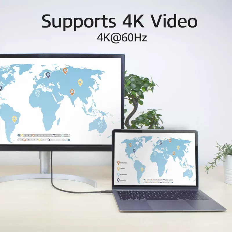 ACT USB4 20Gbps 240W USB Type-C kábel, 2 metre, 2 m, USB C, USB C, USB4 Gen 2x2, 20 Gbit/s, čierny