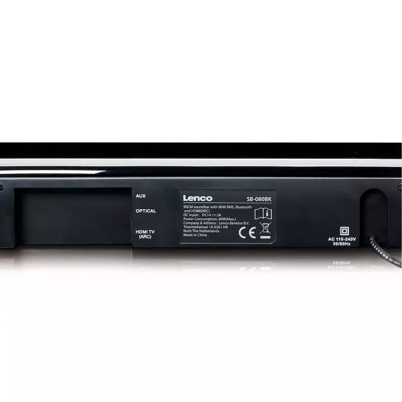 Soundbar reproduktor Lenco SB-080BK čierny 2.1 kanály 80 W