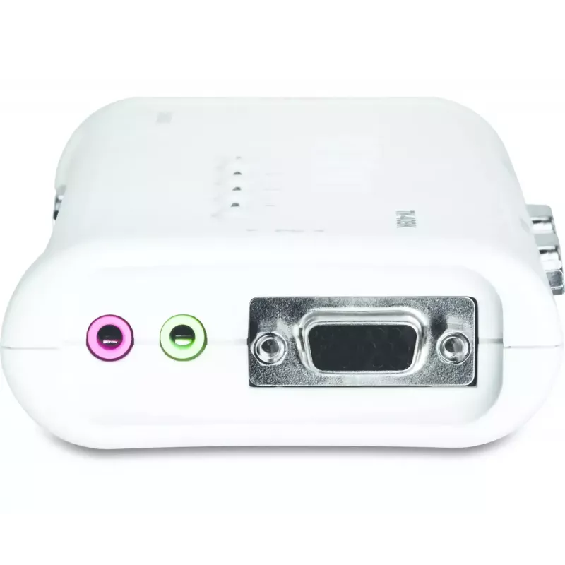 KVM prepínač Trendnet TK-409K USB VGA 2048x1536 1,6 m káblový modrý