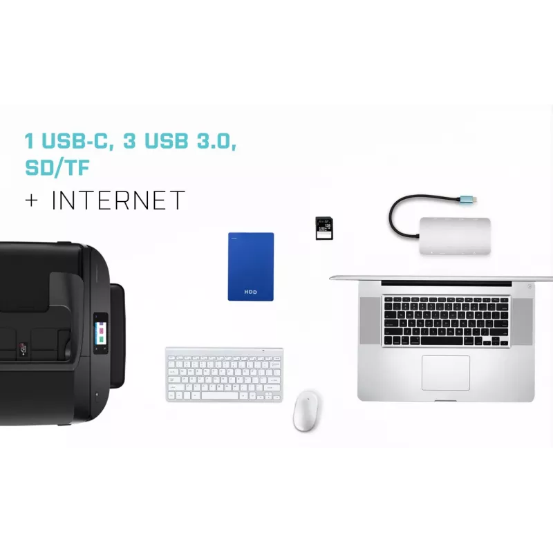 i-tec Kovový USB-C Nano Dock HDMI/VGA s LAN + univerzálna nabíjačka 77 W