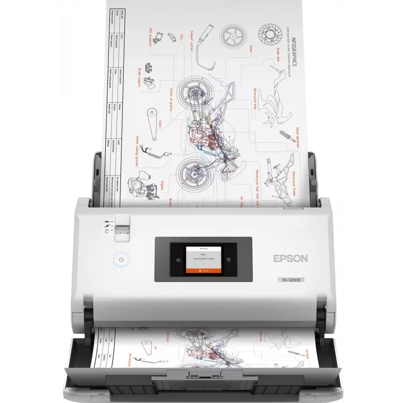 Epson WorkForce DS-32000 podávací skener 600 x 600 DPI A3 biely