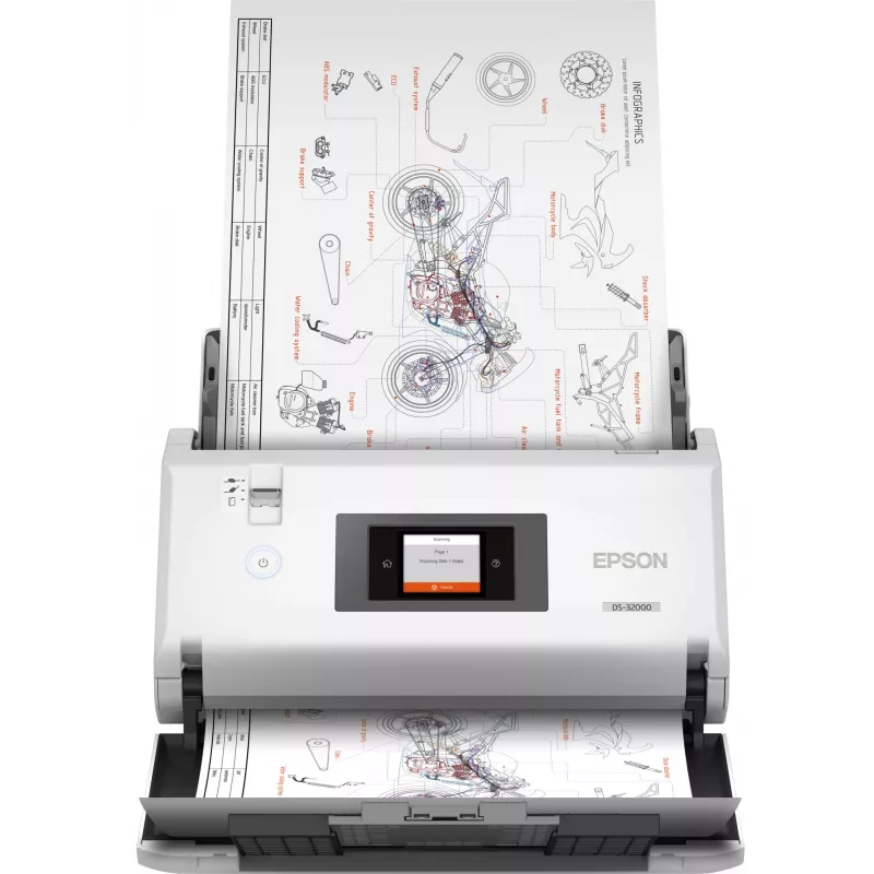 Epson WorkForce DS-32000 podávací skener 600 x 600 DPI A3 biely