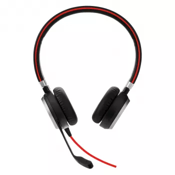 Jabra EVOLVE 40 UC stereo, káblový, kancelária/call centrum, 171 g, headset, čierna