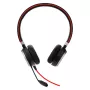 Jabra EVOLVE 40 UC stereo, káblový, kancelária/call centrum, 171 g, headset, čierna