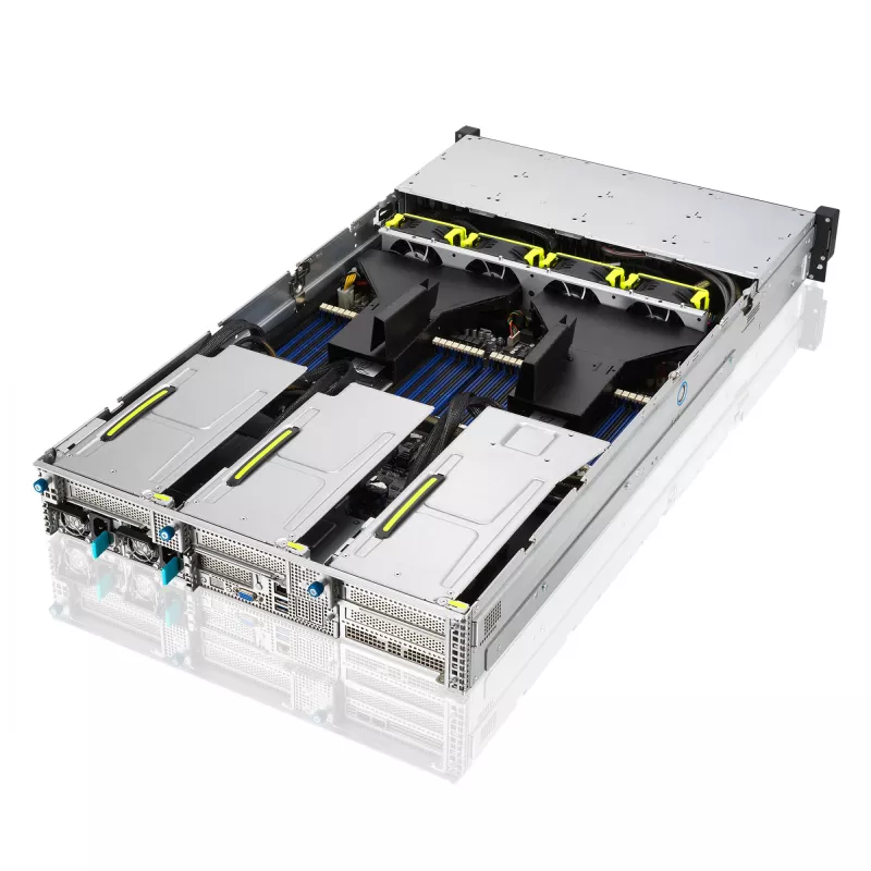 ASUS RS720-E11-RS24U Intel C741 Rack (2U) čierna, strieborná