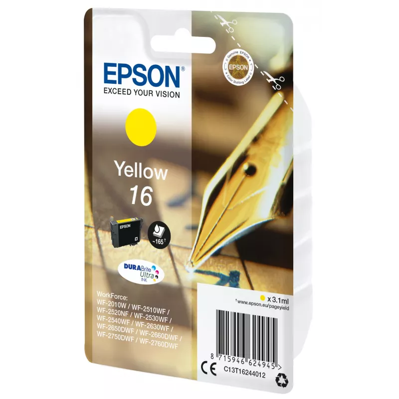 Epson pero a krížovka jednobalenie žltá 16 DURABrite Ultra atrament