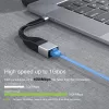 Techly ICOC USBC-RJ45 sieťový kábel čierny 0,144 m