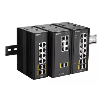 D-Link 12-portový L2 Managed switch s 8 x 10/100/1000BaseT(X) & 4 x 100/1000BaseSFP