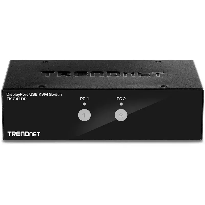 KVM prepínač Trendnet TK-241DP čierny