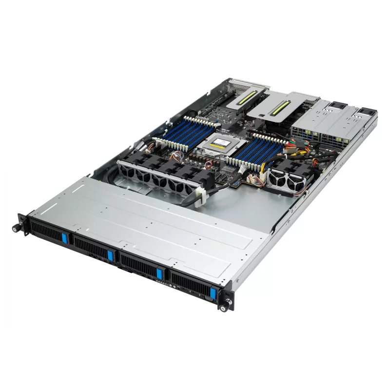 ASUS RS500A-E12-RS4U Socket SP5 Rack (1U) čierna, strieborná