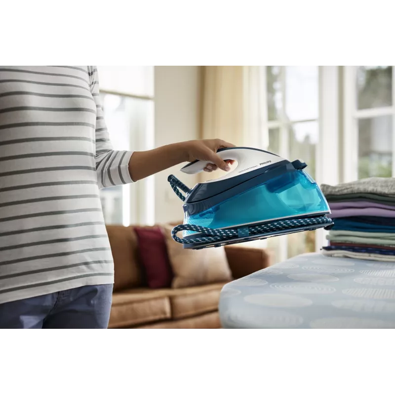 Philips GC7840/20 parná žehliaca stanica 2400 W 1,5 L SteamGlide žehliaca plocha modrá, biela