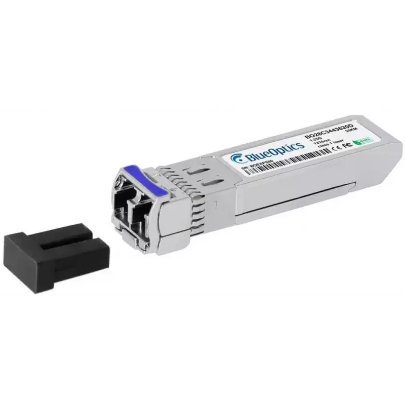 Sieťový transceiver modul BlueOptics AT-SPBD20DUAL-14-BO — optický SFP, cSFP rozhranie, LC konektor, hliník