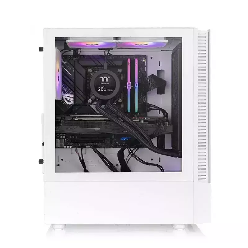 PC skriňa Thermaltake View 200 TG Snow ARGB Midi Tower biela