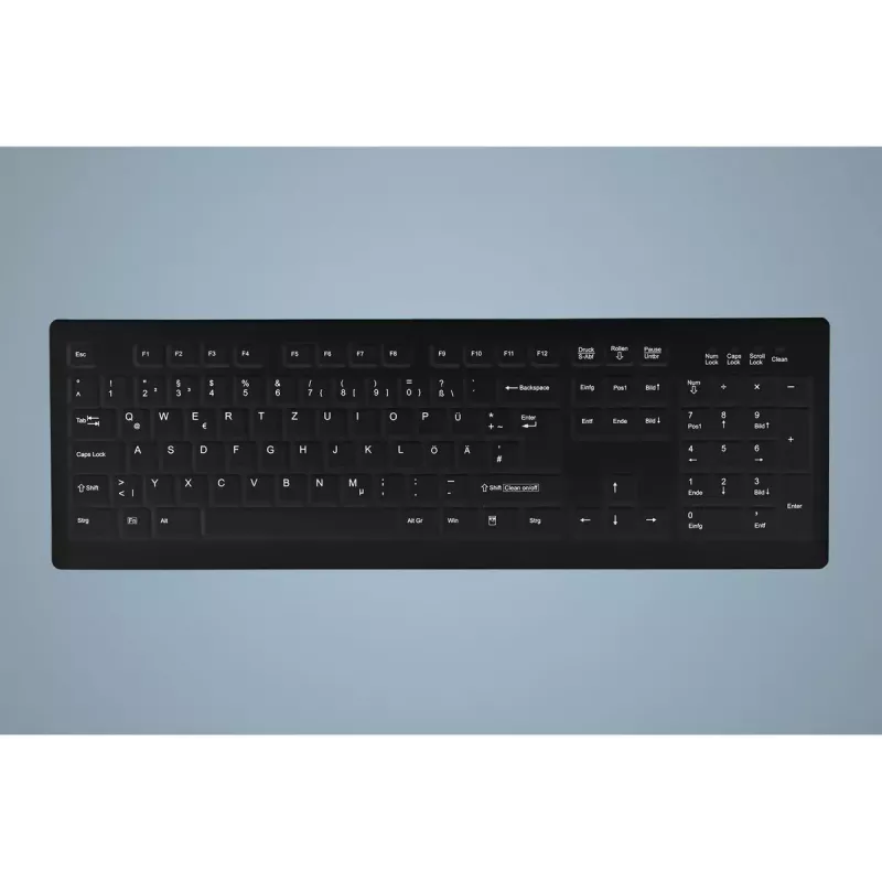 Active Key AK-C8100 Klávesnica medicínska USB QWERTZ nemecká čierna Full-size 105 klávesov
