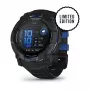 Garmin Instinct 3 AMOLED smartwatch, 50 mm, Black/Bolt Blue, silikónový remienok (010-03020-03)