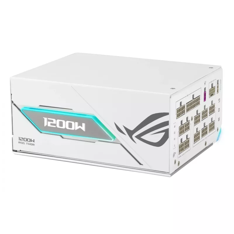 Napájací zdroj ASUS ROG THOR-1200P3-WHITE-GAMING 1200 W ATX 20+4-Pin, 80 PLUS Platinum, biely